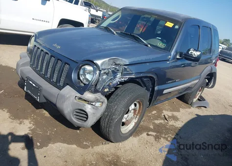 2002 Jeep Liberty Sport из США, поврежденный, VIN 1J4GK48K02W321682